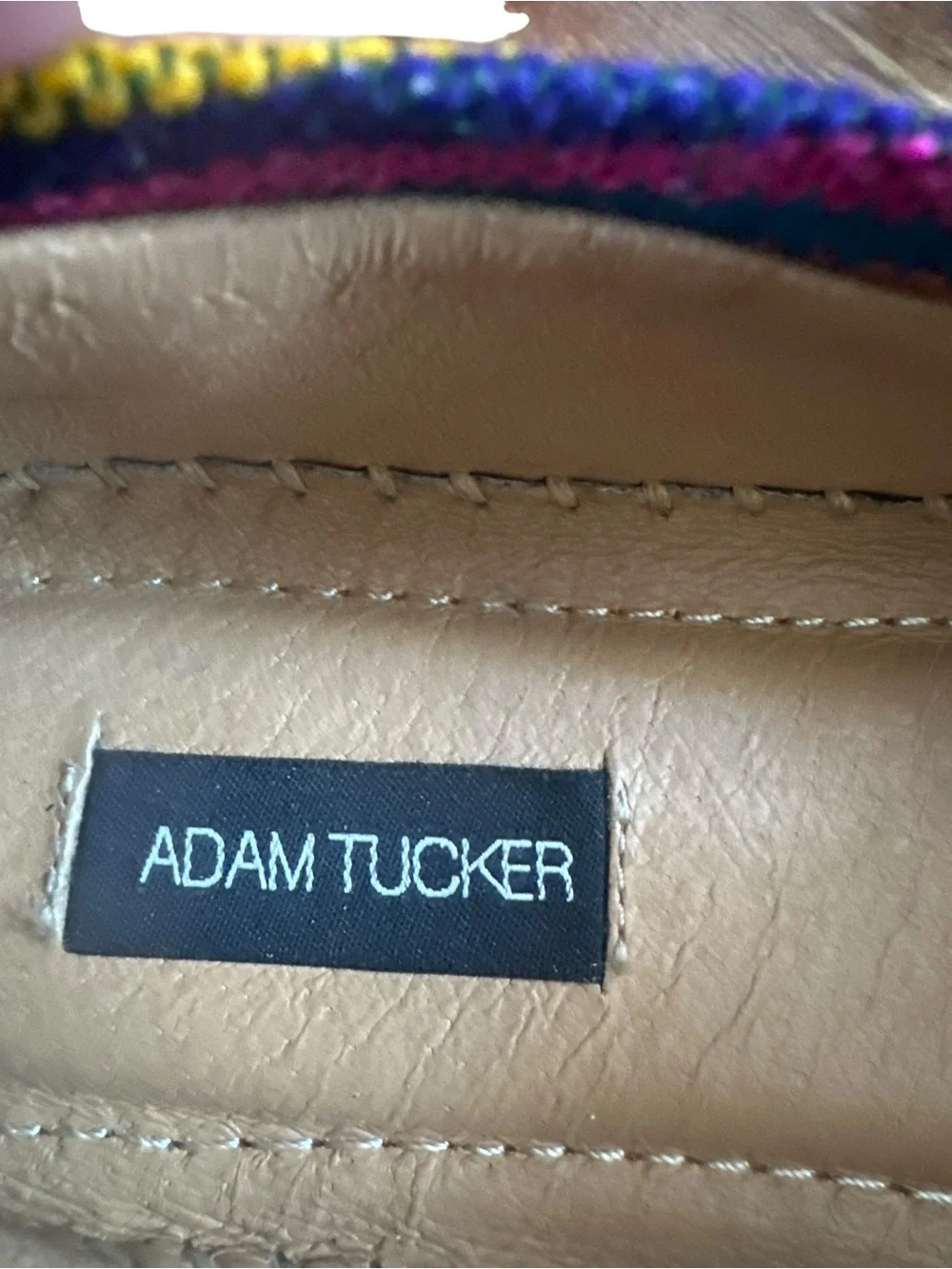 Adam Tucker Bright Striped Espadrilles – Size 10